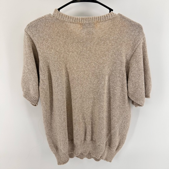 Vintage Alfred Dunner Embroidered Short Sleeve Sweater | Medium - Picture 2 of 3